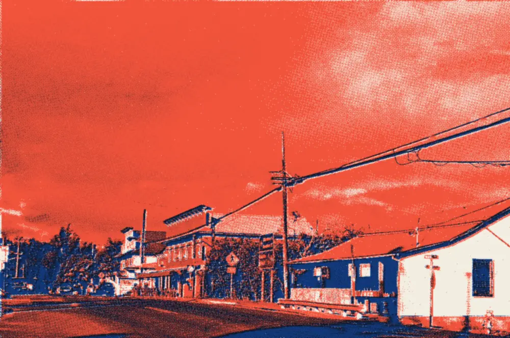 Hawi, sur l'île d'Hawaï : le demi-tour du parcours vélo de l'Ironman (photo de 2007)