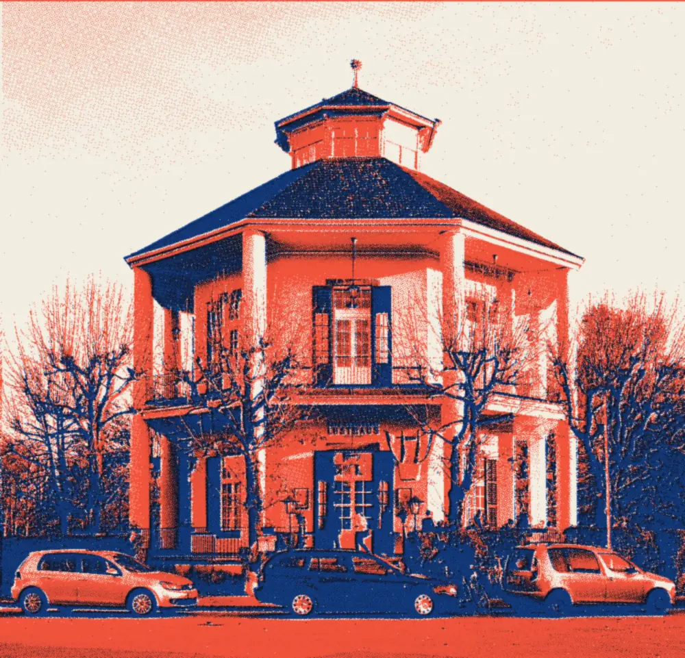 Le Lusthaus, au bout de la Hauptallee du Prater, à Vienne (2014) : son rond-point servait de demi-tour en 2019