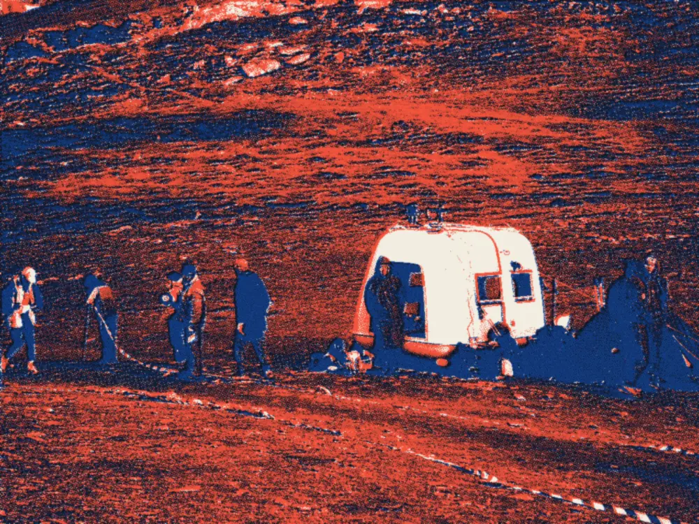 Un point de contrôle de l'UTMB 2005, deux ans après la première édition
