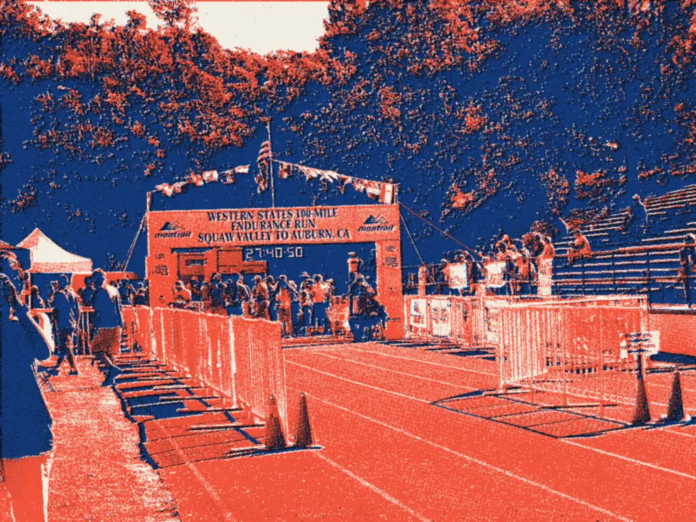Une arrivée de la Western States Endurance Run, en 2010.
